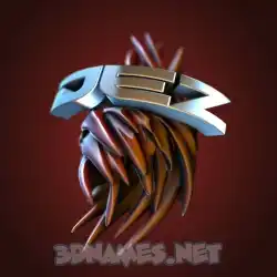 dez in Red Twisted style - 3D name wallpaper