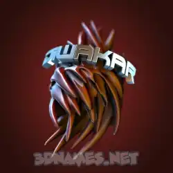 diwakar in Red Twisted style - 3D name wallpaper