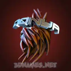 donya in Red Twisted style - 3D name wallpaper