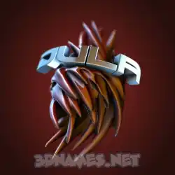 dula in Red Twisted style - 3D name wallpaper