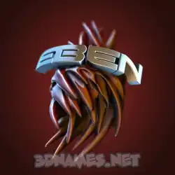 eben in Red Twisted style - 3D name wallpaper