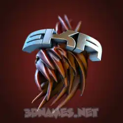 eka in Red Twisted style - 3D name wallpaper