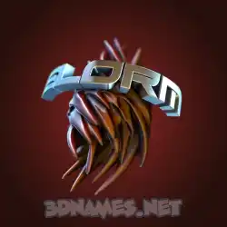 elorm in Red Twisted style - 3D name wallpaper