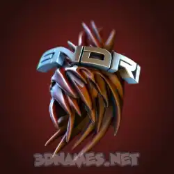 endri in Red Twisted style - 3D name wallpaper