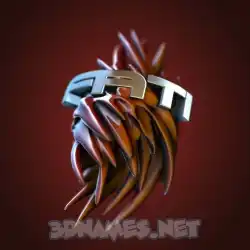 fati in Red Twisted style - 3D name wallpaper