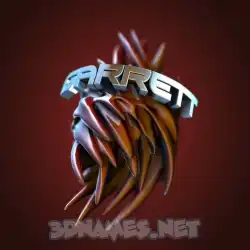 garrett in Red Twisted style - 3D name wallpaper