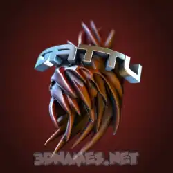 gattu in Red Twisted style - 3D name wallpaper