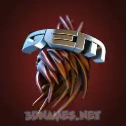 gem in Red Twisted style - 3D name wallpaper