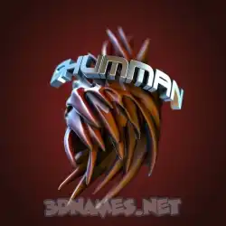 ghumman in Red Twisted style - 3D name wallpaper