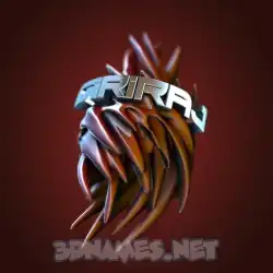 giriraj in Red Twisted style - 3D name wallpaper