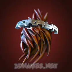 goraya in Red Twisted style - 3D name wallpaper