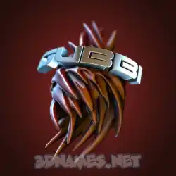 gubbi in Red Twisted style - 3D name wallpaper