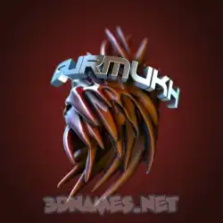 gurmukh in Red Twisted style - 3D name wallpaper