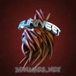 gurneet in Red Twisted style - 3D name wallpaper