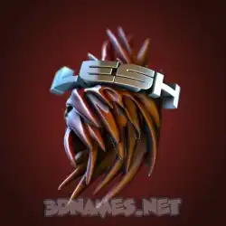 ilesh in Red Twisted style - 3D name wallpaper