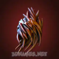 illa in Red Twisted style - 3D name wallpaper