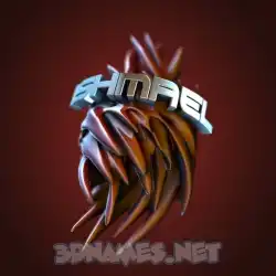 ishmael in Red Twisted style - 3D name wallpaper