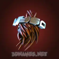 ivyso in Red Twisted style - 3D name wallpaper