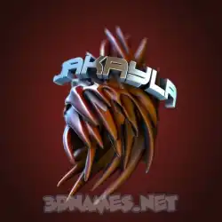 jakayla in Red Twisted style - 3D name wallpaper