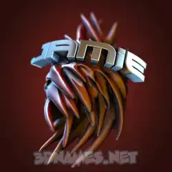 jamie in Red Twisted style - 3D name wallpaper