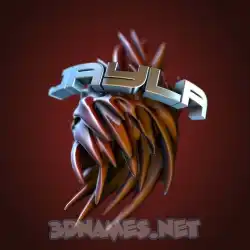 jayla in Red Twisted style - 3D name wallpaper