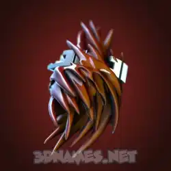 jiji in Red Twisted style - 3D name wallpaper