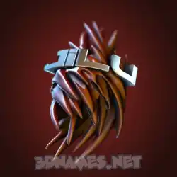 jilu in Red Twisted style - 3D name wallpaper