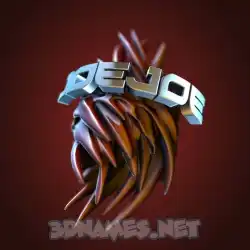 joejoe in Red Twisted style - 3D name wallpaper