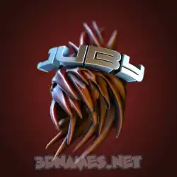 juby in Red Twisted style - 3D name wallpaper