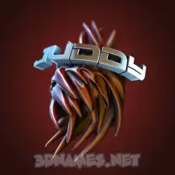 juddy in Red Twisted style - 3D name wallpaper