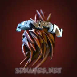 kinan in Red Twisted style - 3D name wallpaper