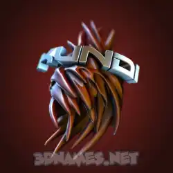 kundi in Red Twisted style - 3D name wallpaper