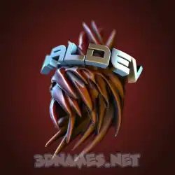 laldev in Red Twisted style - 3D name wallpaper