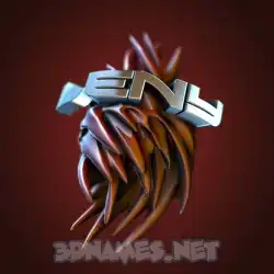 leny in Red Twisted style - 3D name wallpaper
