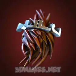 lulu in Red Twisted style - 3D name wallpaper