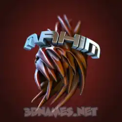 mahim in Red Twisted style - 3D name wallpaper