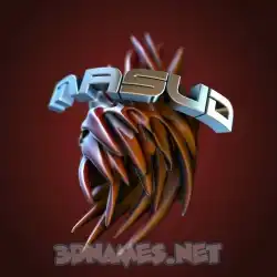 masud in Red Twisted style - 3D name wallpaper
