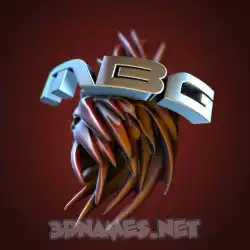 mbg in Red Twisted style - 3D name wallpaper