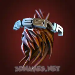 meena in Red Twisted style - 3D name wallpaper
