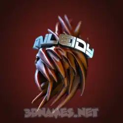 mileidy in Red Twisted style - 3D name wallpaper