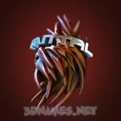 mittal in Red Twisted style - 3D name wallpaper