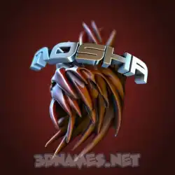 mosha in Red Twisted style - 3D name wallpaper