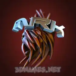 mrk in Red Twisted style - 3D name wallpaper