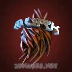 murk in Red Twisted style - 3D name wallpaper