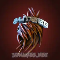 muteeb in Red Twisted style - 3D name wallpaper
