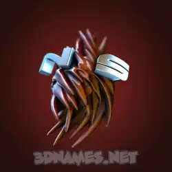 n s in Red Twisted style - 3D name wallpaper
