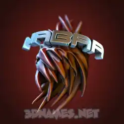 nabaa in Red Twisted style - 3D name wallpaper