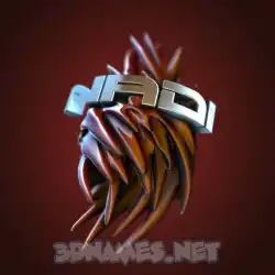 nadi in Red Twisted style - 3D name wallpaper