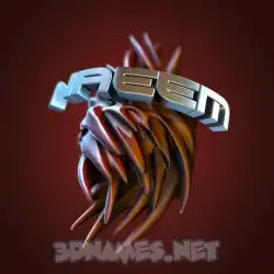 naeem in Red Twisted style - 3D name wallpaper