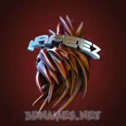 nafeez in Red Twisted style - 3D name wallpaper